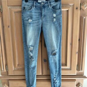 KanCan Mid Rise Distressed Jeans